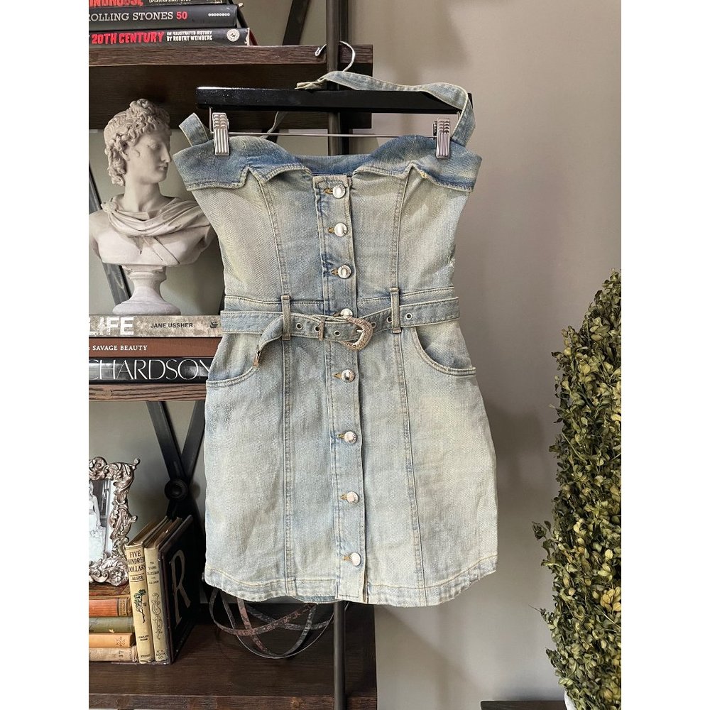 Retrofete Fallon Dress Porcelain Blue Women's Size XS - Picture 4 of 13